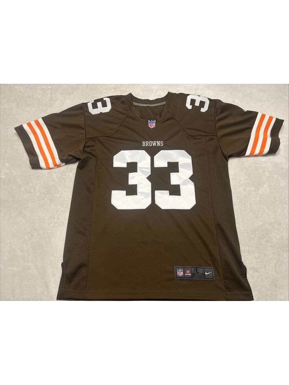 Nike On Field Trent Richardson Jersey Cleveland Browns Large NFL Brown White